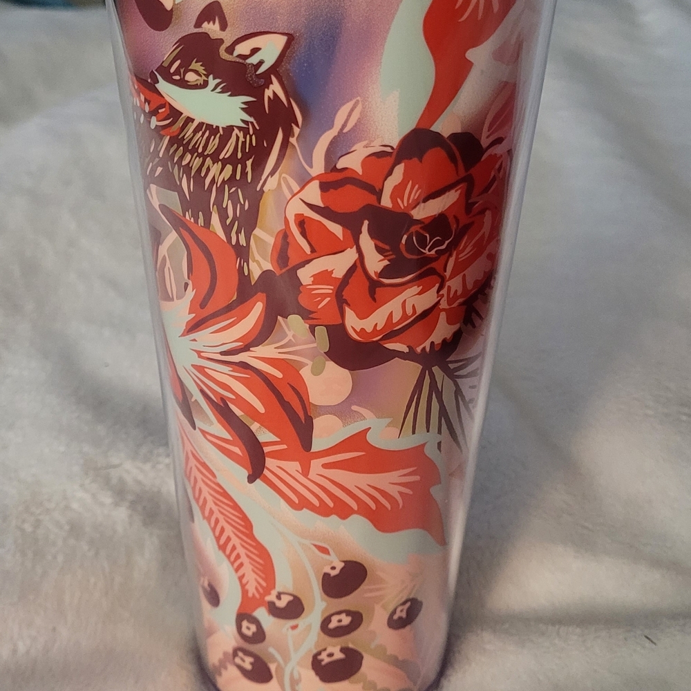 Brand New Starbucks Red Floral Tumbler - Picture 8 of 12